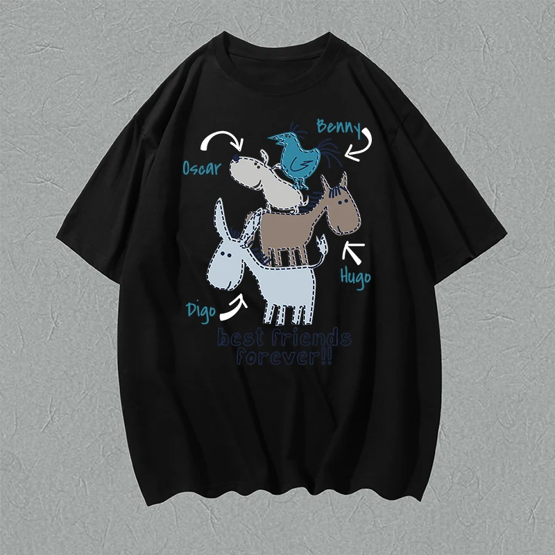 

Tiger Octopus Baseball Funny Couple Oversize Under Shirt Gray Game Printed Cute Men Top Tees