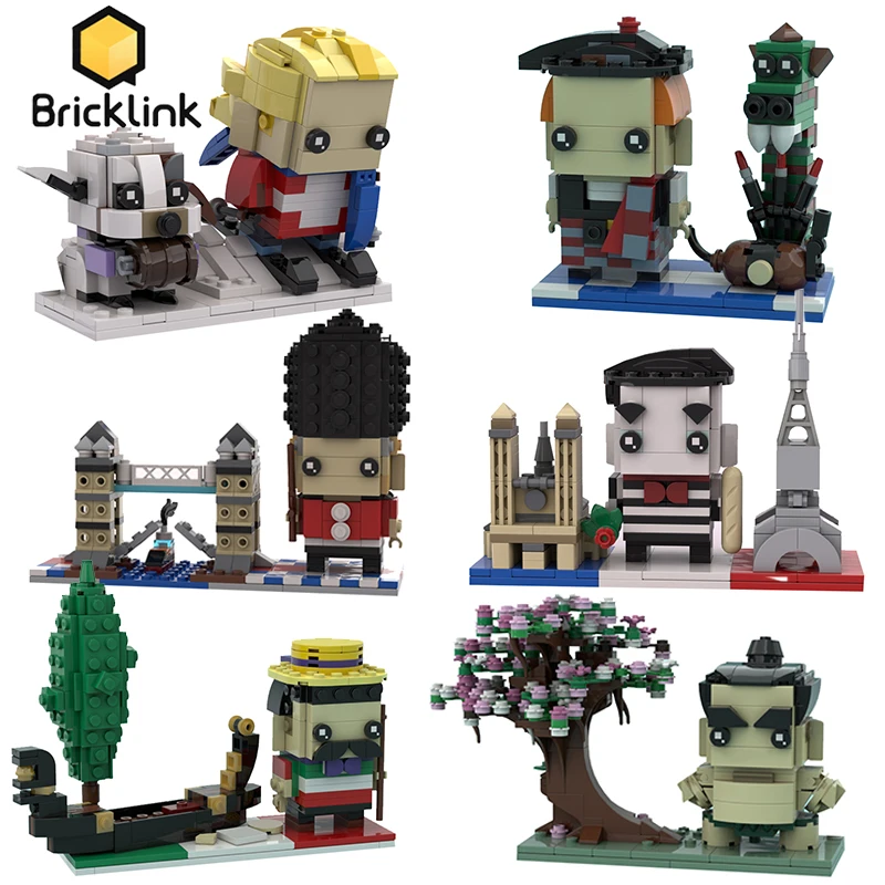S Vikings Royal Guard Sumo Wrestler Scots Ness Monster Brickheadz Set Building Blocks Kid Toys Gift