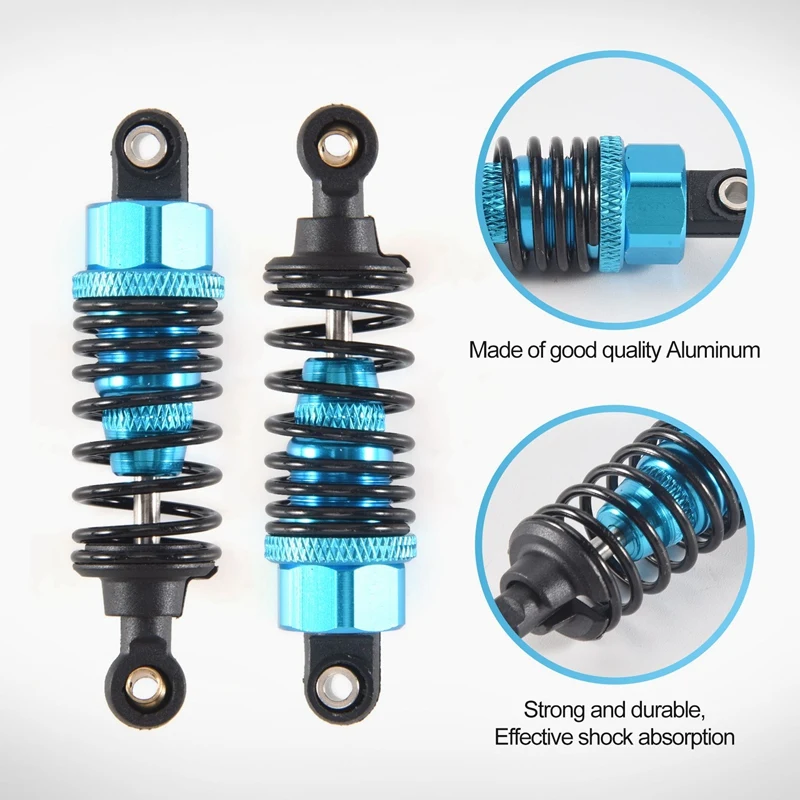 4 шт. набор амортизаторов из алюминиевого сплава для Tamiya TT-01 TT01 TT-02 TT02 1/10 детали