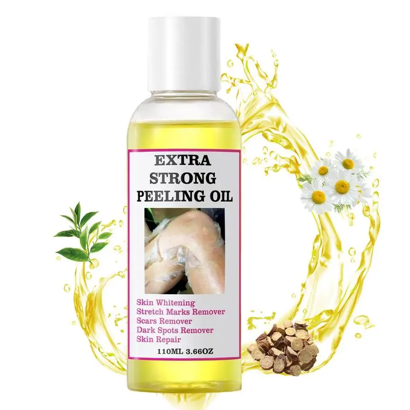 

Skin Peeling Exfoliator 110ml Portable Body Exfoliate Peeling Oil Glowing Skin Peeling Solution Multi-use Spot Correcting And