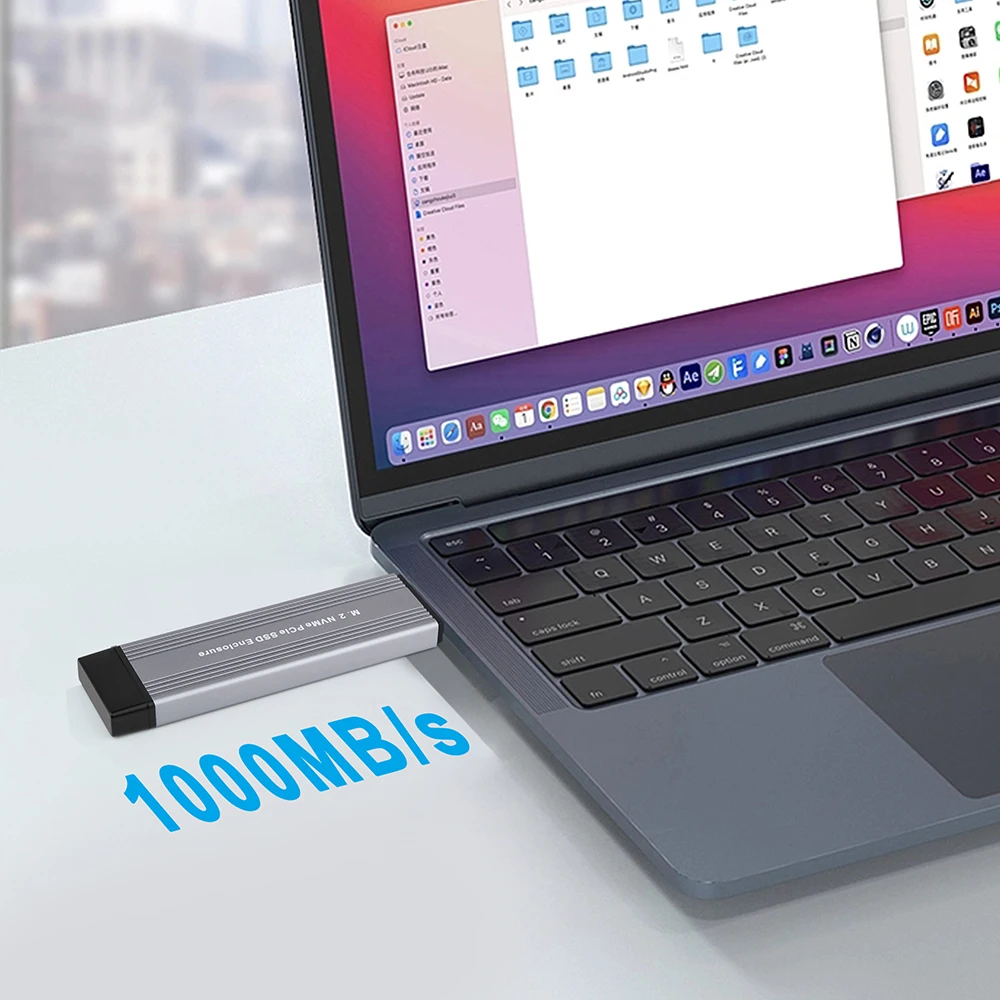 Внешний корпус M.2 NVME SSD M2 NVMe чехол USB 3.1 Type C 10 Гбит/с адаптер M Key HD бокс для хранения