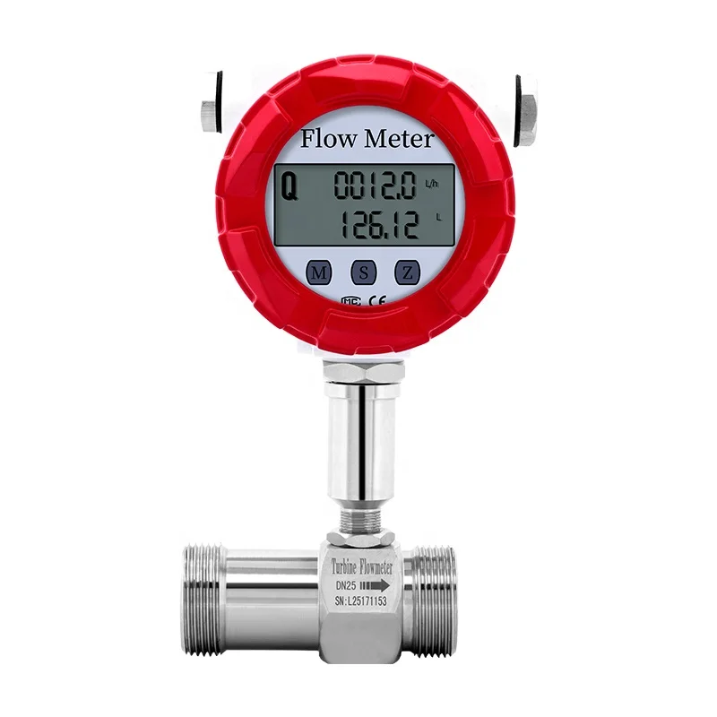 

Turbine Flowmeter Flow Meters For Liquid Water Oil Alcohol Gasoline Measure Digital Flow Meter