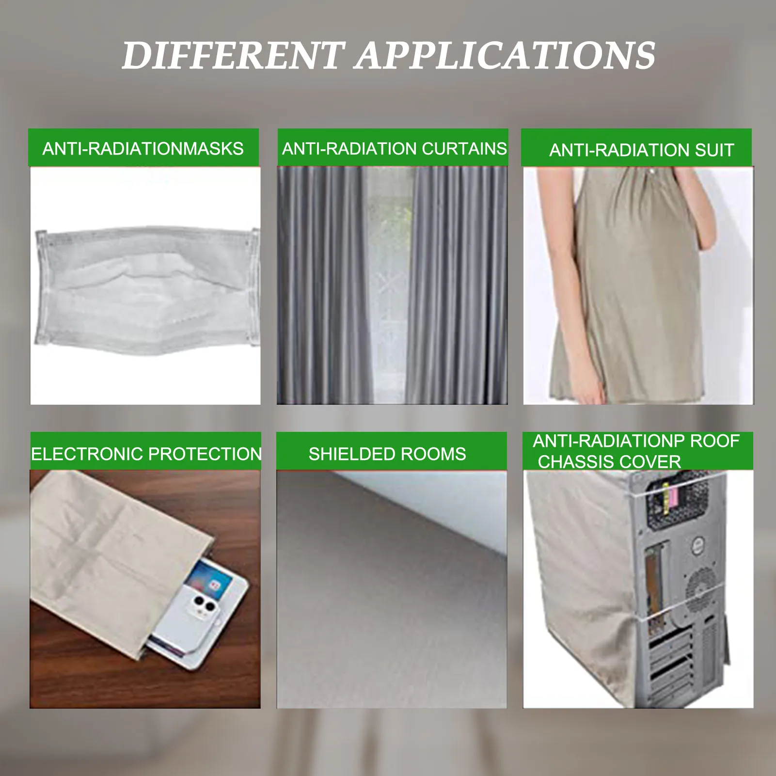

39x43inches Copper Fabric Radiation Protection Copper Emf Blocker Cloth Copper EMF Fabric RFID Signal Shielding 39x43inches