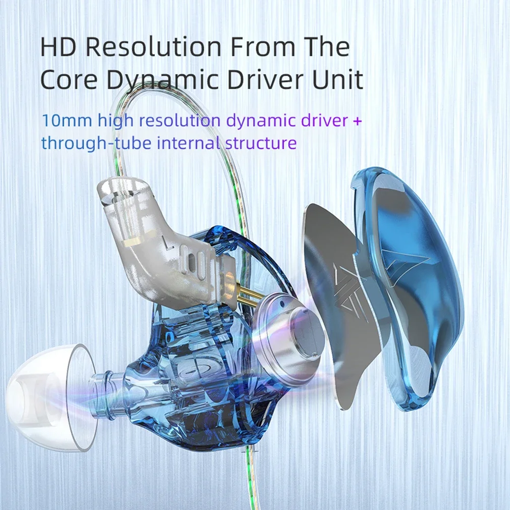 KZ EDC 3 5 мм наушники с микрофоном HiFi проводные наушники-вкладыши шумоподавлением