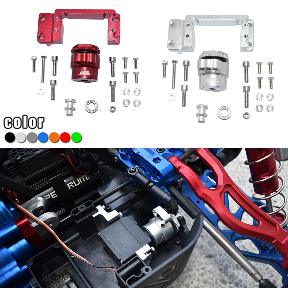 

GPM ARRMA 1/5 KRATON ARA110002T1 OUTCAST 8S ARA5810 Metal Aluminum alloy Servo base + 25T steering gear arm ARA340165+ARA320553