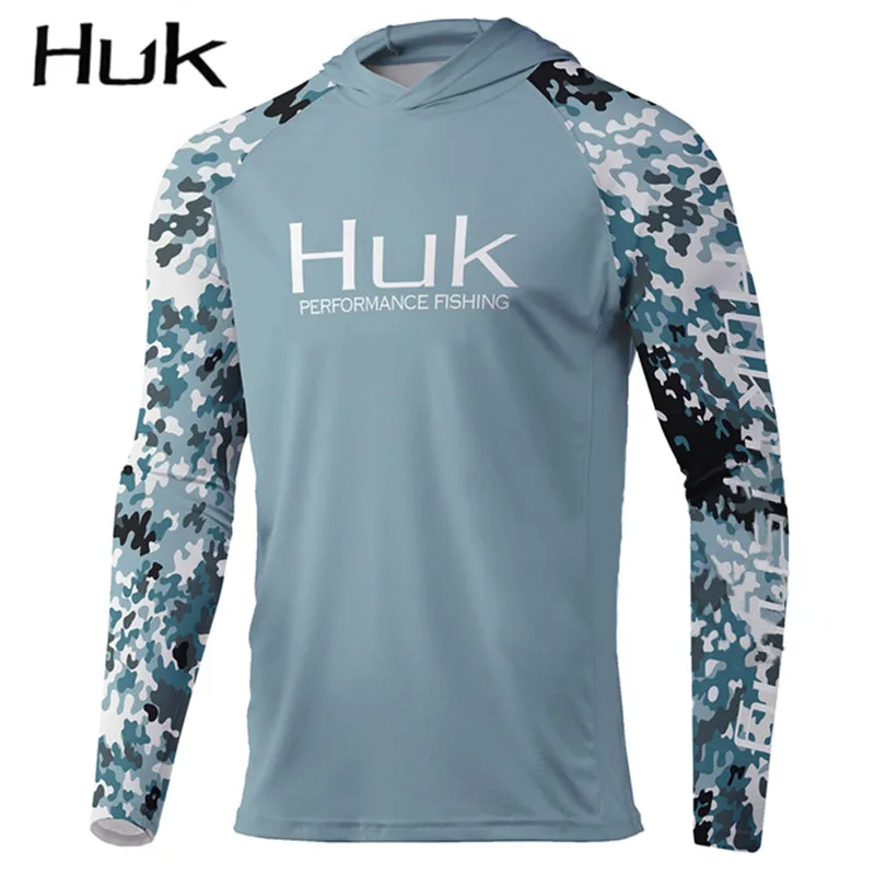 

Hot Gear New Arrival Men's Hooded Fishing Shirt Long Sleeve Sun Protection Shirts Roupa De Pesca Breathable Fishing Cl