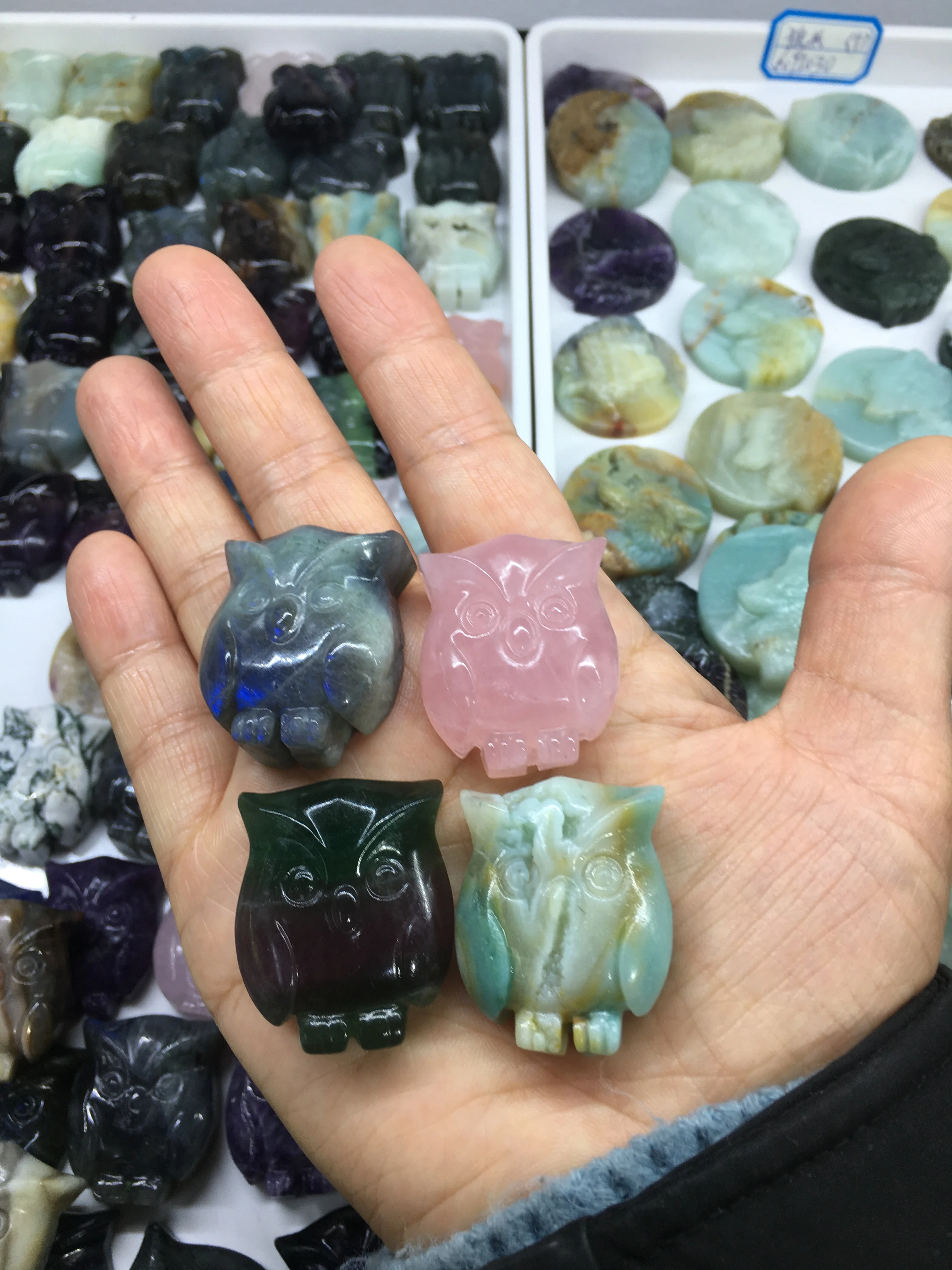 

Natural Crystal Owl
