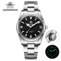 addiesdive waterproof mens automatic watch explorer homage limited edition 38mm watch vintage mechanical nh38 movement 10bar