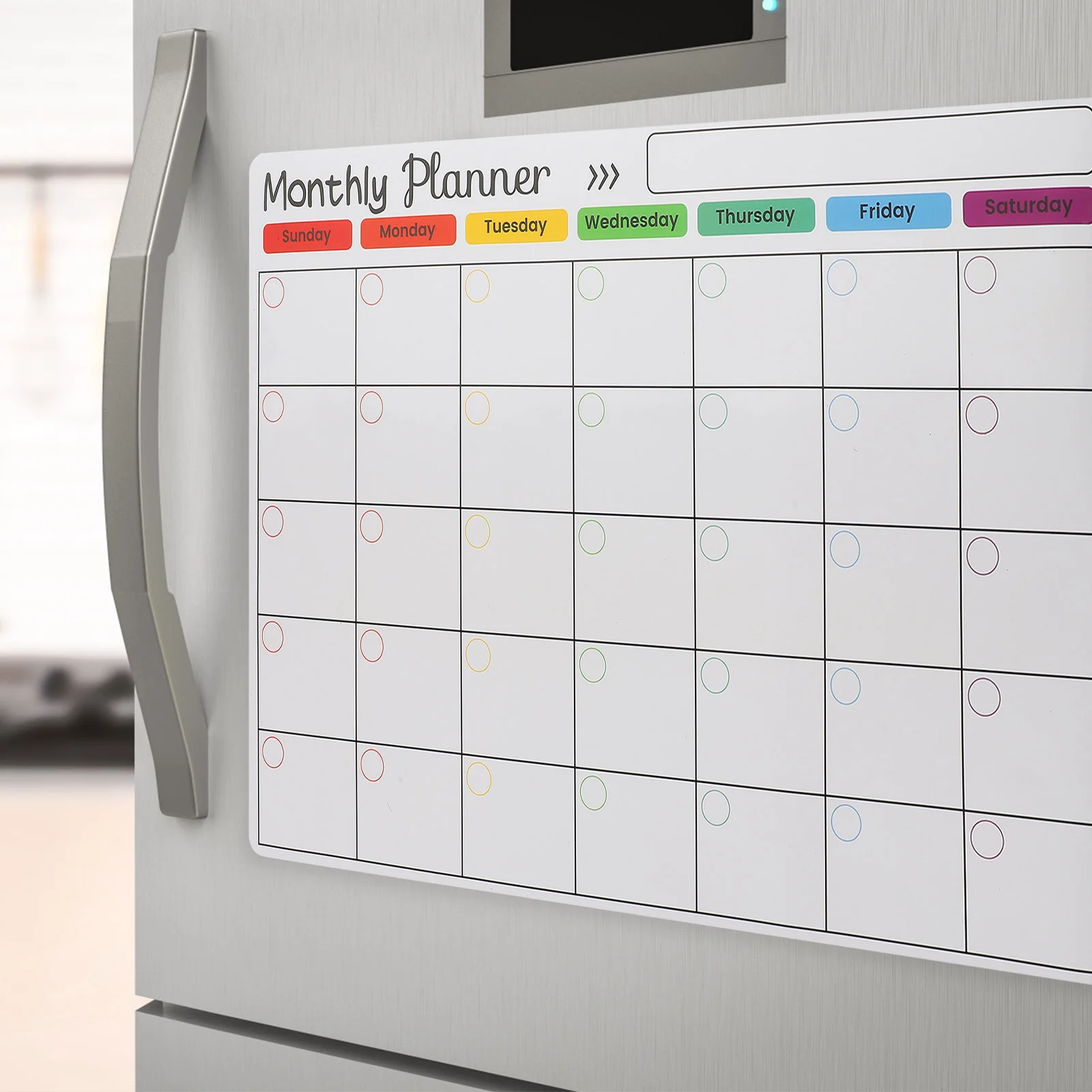 Доска для холодильника с календарем сухого стирания магнитной доски