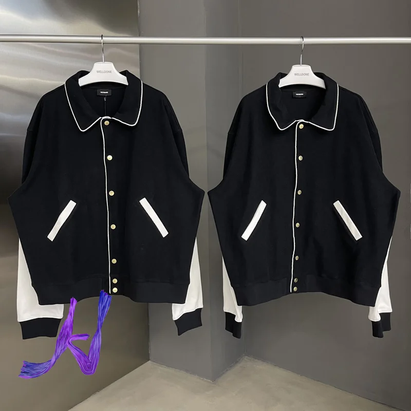 

Куртка WE11done для мужчин и женщин, красочная Женская одежда, Свободное пальто