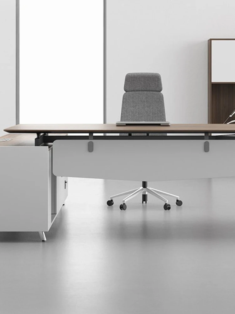 

High quality office simple modern president desk and chair combination general manager office big shift Desk Supervisor desk