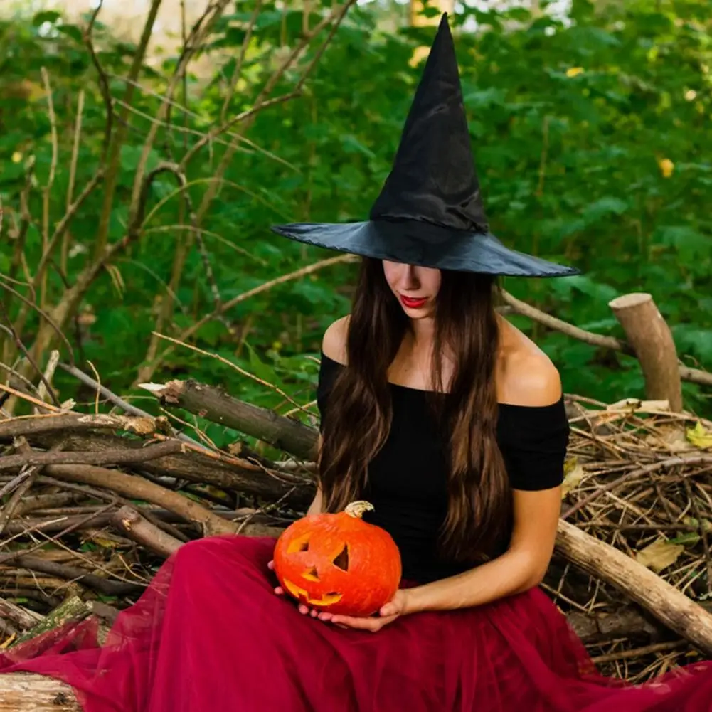

6/12Pcs Halloween Witch Hat Exquisite Workmanship Reusable Halloween Costume Accessory For Party Festival Decoration