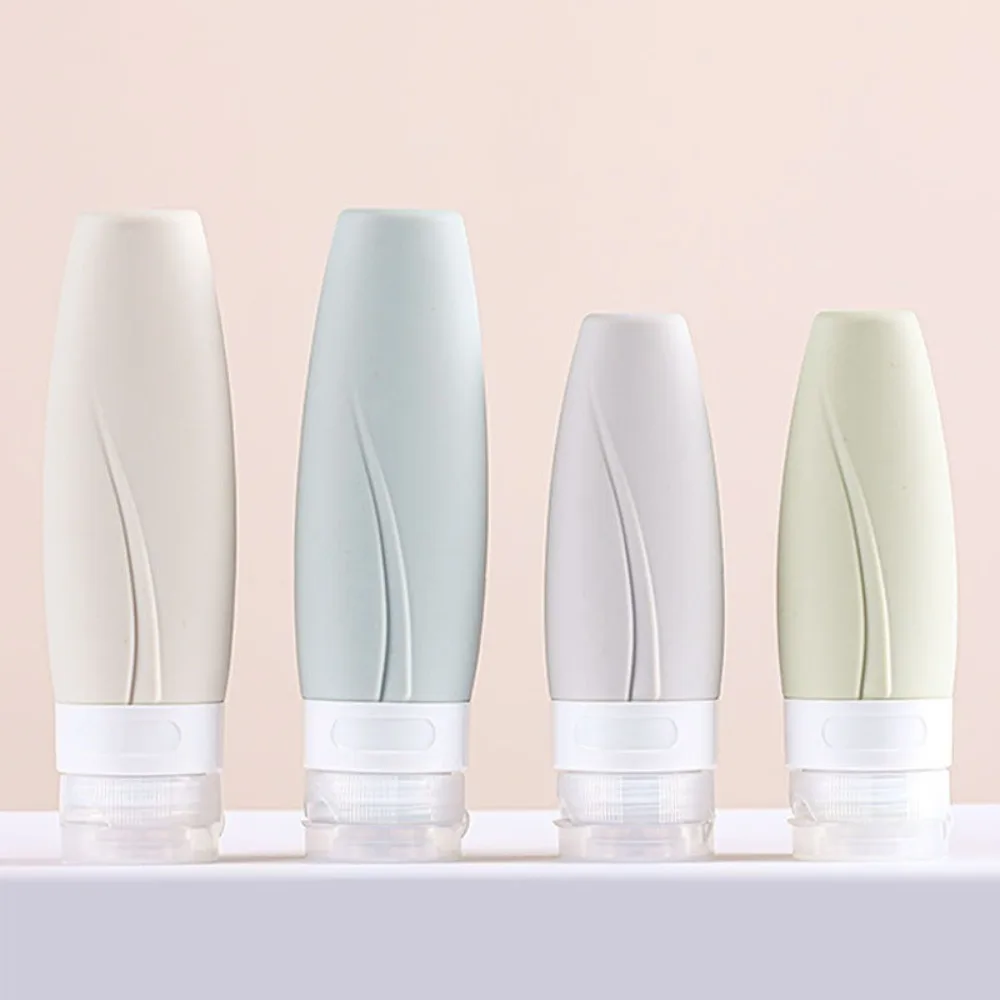 

1pc 60/90ml Silicone Travel Bottle Shampoo Lotion Shower Gel Tube Bottles Squeeze Bottle Empty Container Bathroom Accessories