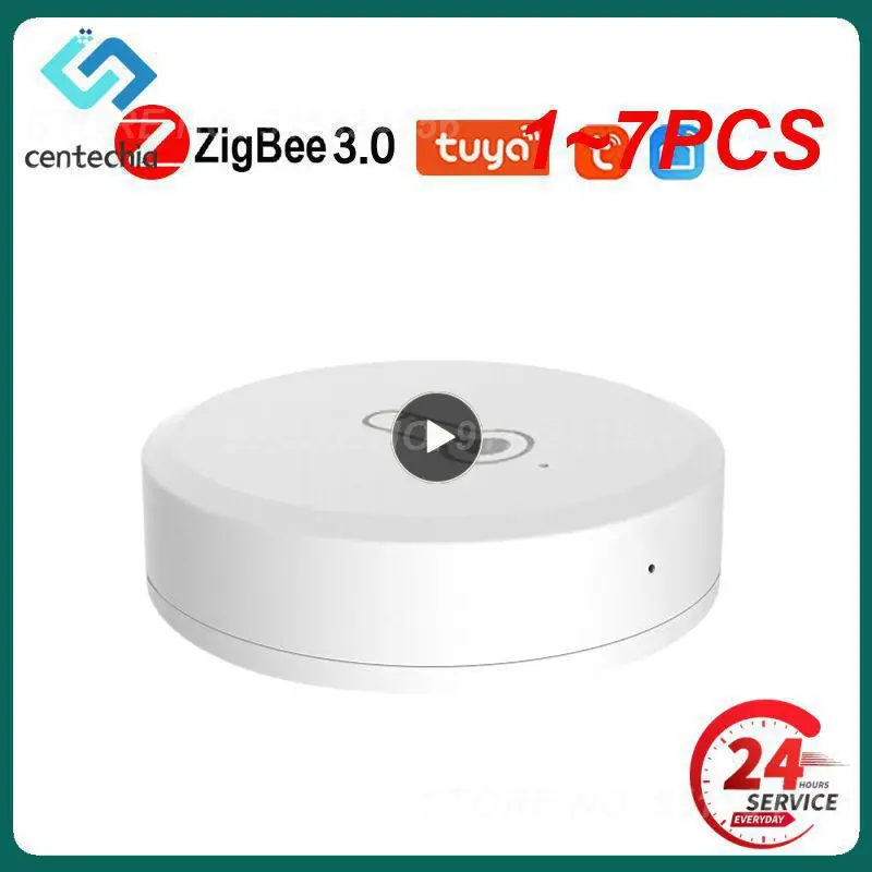 

Умный датчик температуры и влажности tuya ZigBee 3,0, работает с приложением Alexa Google Home, 1-7 шт.
