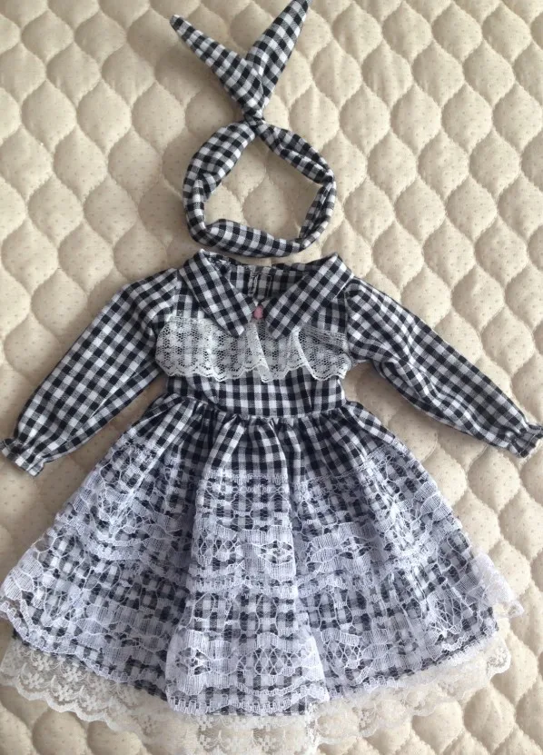 

Bjd doll dress 1/6 30cm Black mesh skirt toy clothes (Fit for 1/6 Doll Accessories）765732