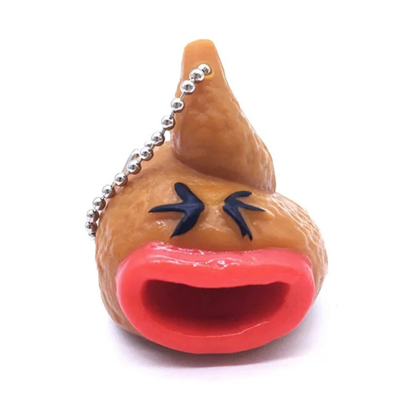 

Poop Keychain Prank Tongue Antistress Toy Adults Kids Novelty Gifts Gadget Insolite Farce Et Attrape Blague какашкашка игрушка