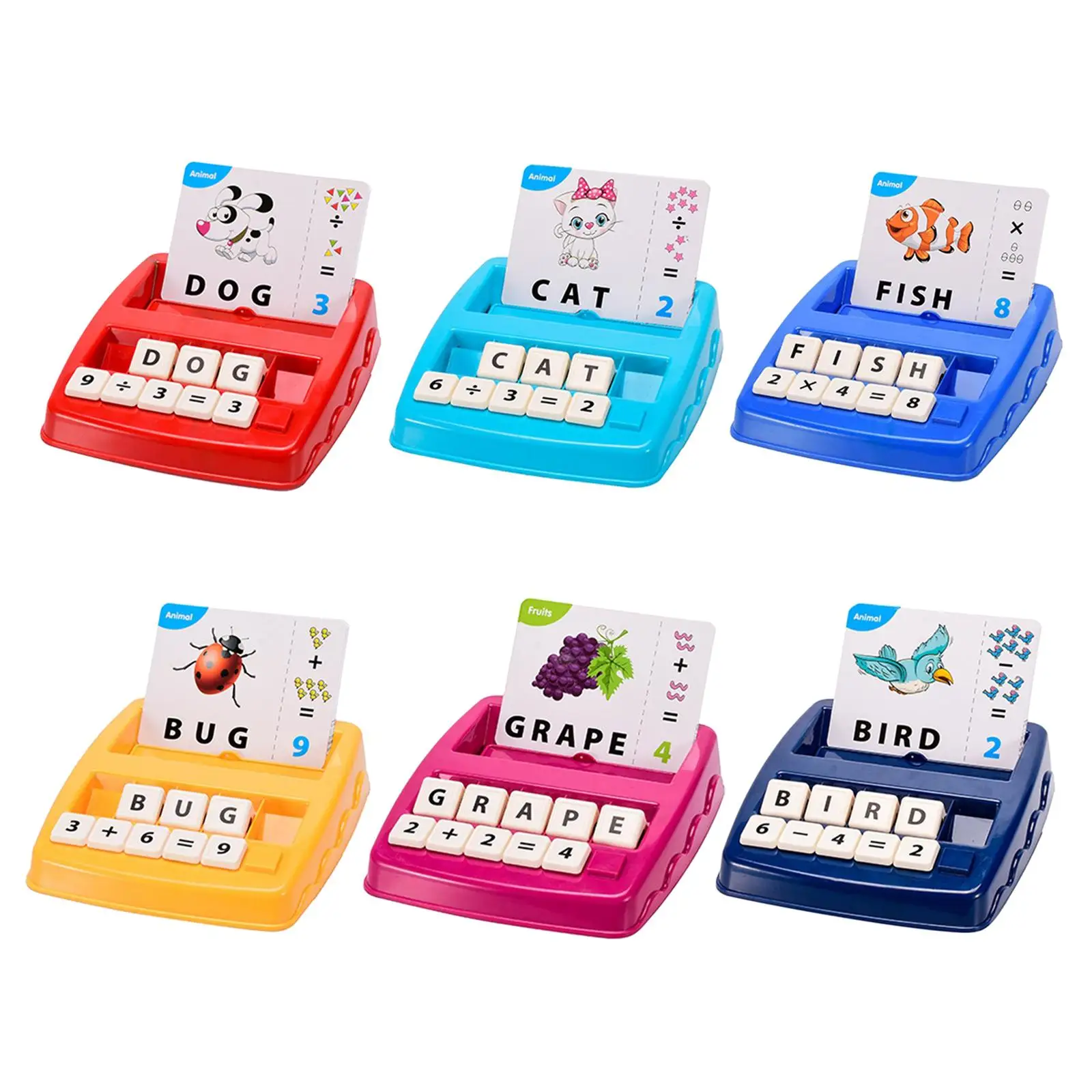 

2 in 1 Spelling Reading Game Interaction Toys Learning Educational Toys for Boys and Girls Kids Ages 3~7 Children Birthday Gifts