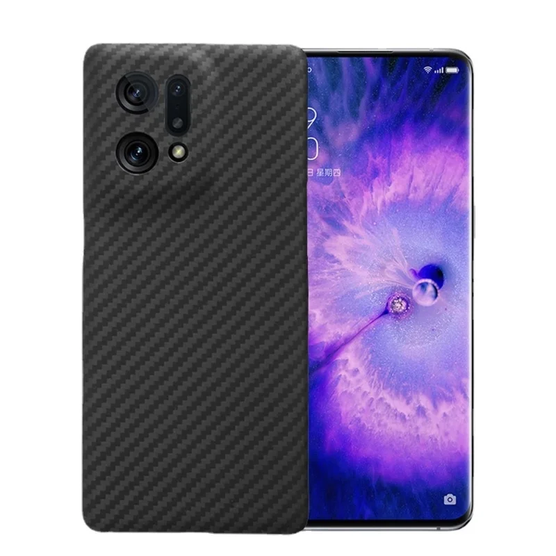 

Carbon Fiber Cover For OPPO Find X5 Pro Case Aramid Fiber Shockproof Ultra Thin Phone Cover For OPPO Find X5 X5 Pro Phone Cover