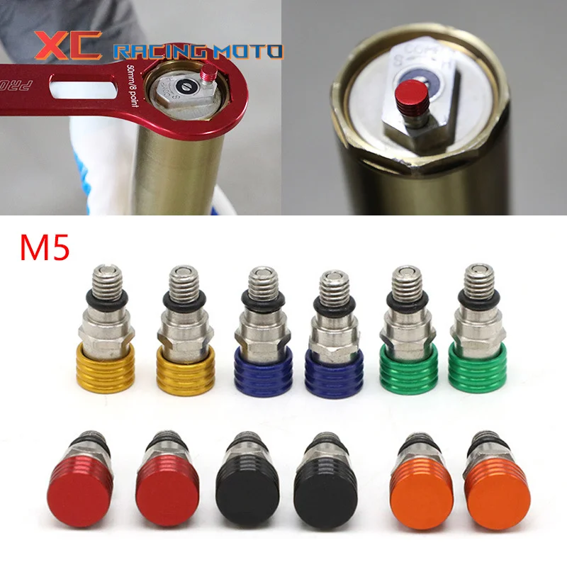 

M5x0.8 Fork Air Bleeder Valve For Honda CR 80 85 125 250 500 CRF 250R 250X 450R 450X 250RX 450RX Kawasaki Yamaha Suzuki KXL YZF