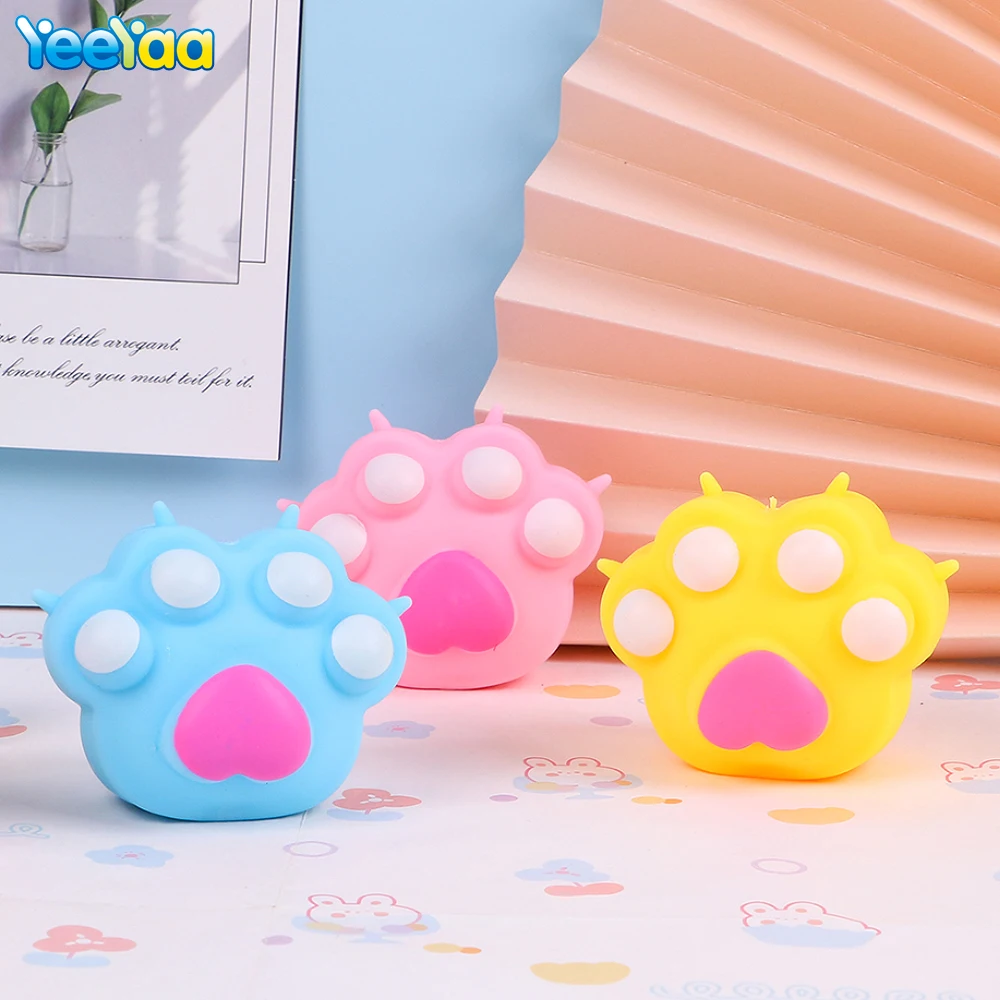 

Cute Cat Claw Mochi Squishy Decompression Fidget Toys Squeeze Soft Sticky Stress Relief Funny Toy For Adults Or Children Gift