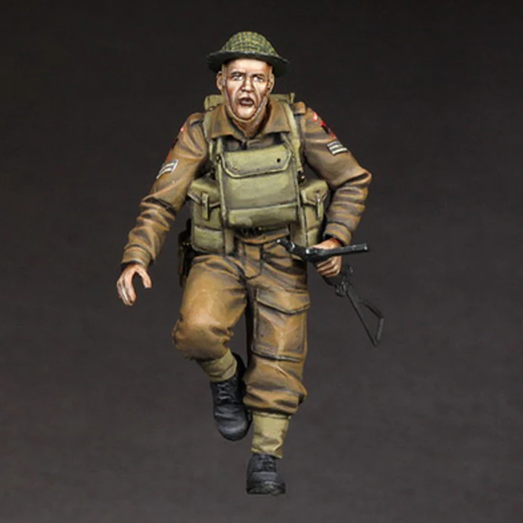 

Модель солдата из смолы 1/35, модель Второй мировой войны, военная тема, британский солдат, телесный 885