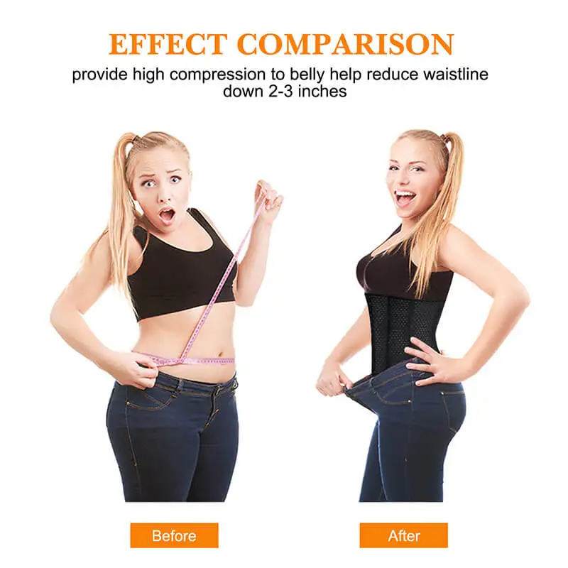 Women's Corset Waist Trainer Shapewear Tummy Control Waist Cincher Slim Body Shaper Workout Girdle Underbust Corset Breathable