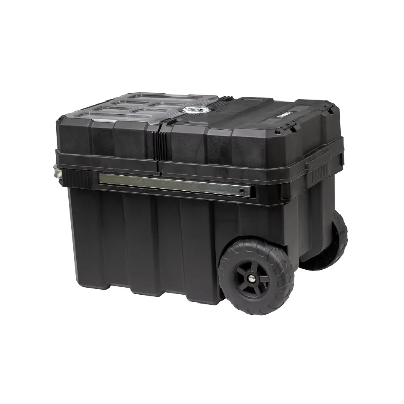 

HART 24in Rolling Tool Box, Portable Black Resin Toolbox
