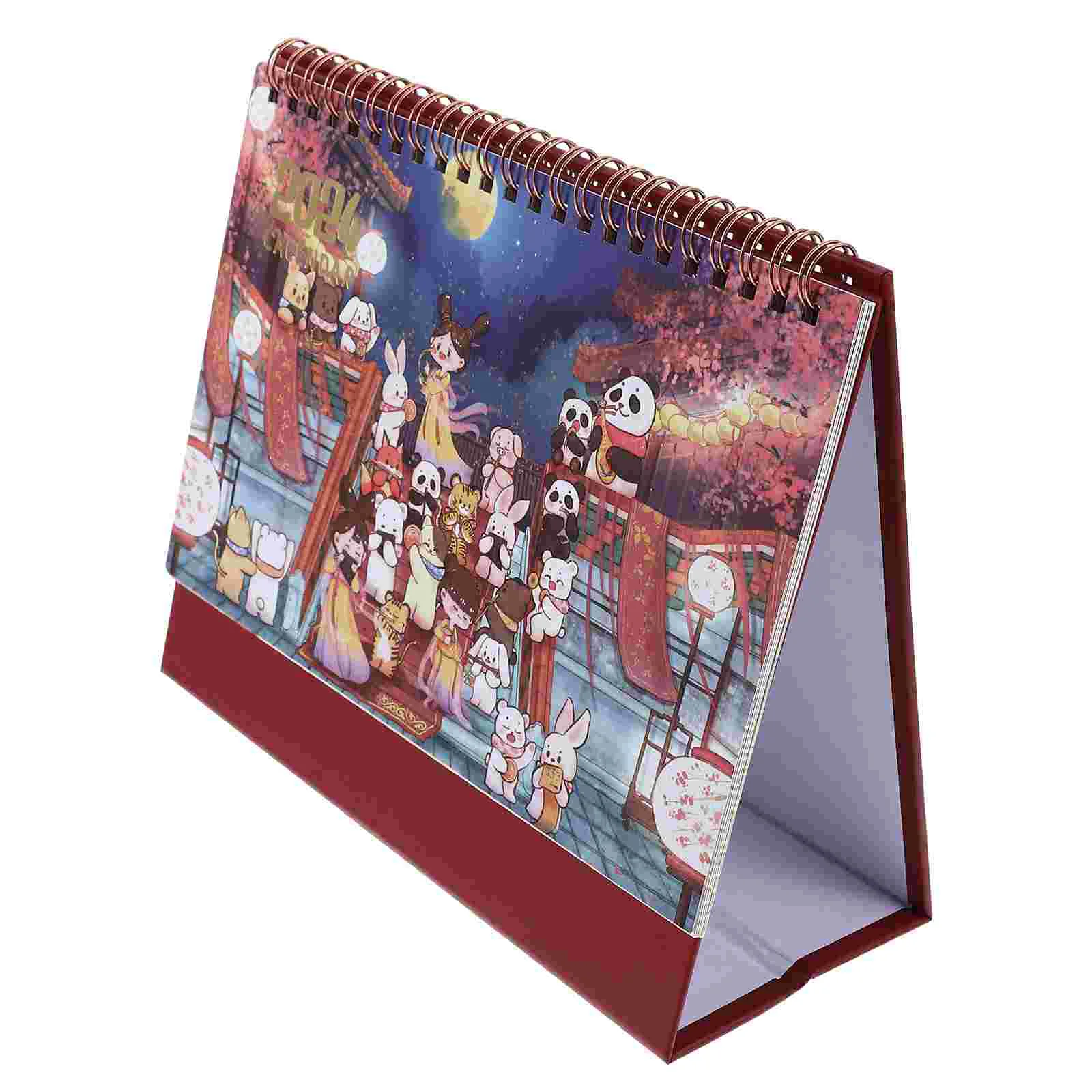 

Calendar Desk Cartoon Planner Schedule Planning Small 2024 Office Decore Agenda