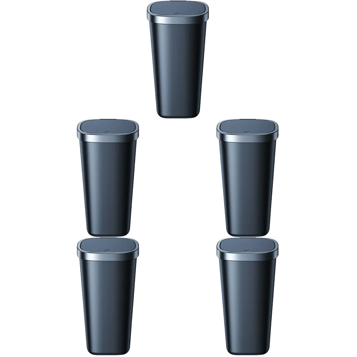 

5 шт., автомобильный контейнер для мусора, с крышкой