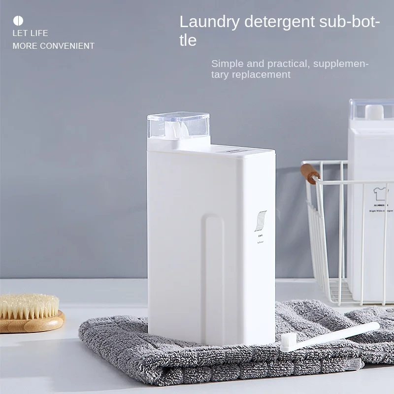 

[Futurism] Cross-Border Hot Sale Laundry Detergent Storage Bottle Household Clothes Softener Supplement Replacement Bottle Liqui