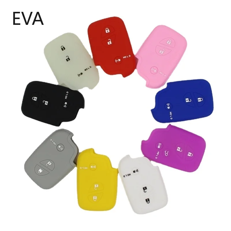 

Remote Key Holder Cover for Lexus LC 200 LC200 for Toyota Auris Land Cruiser Prius Alphard Aqua Silicone Car Key Case Shell Set