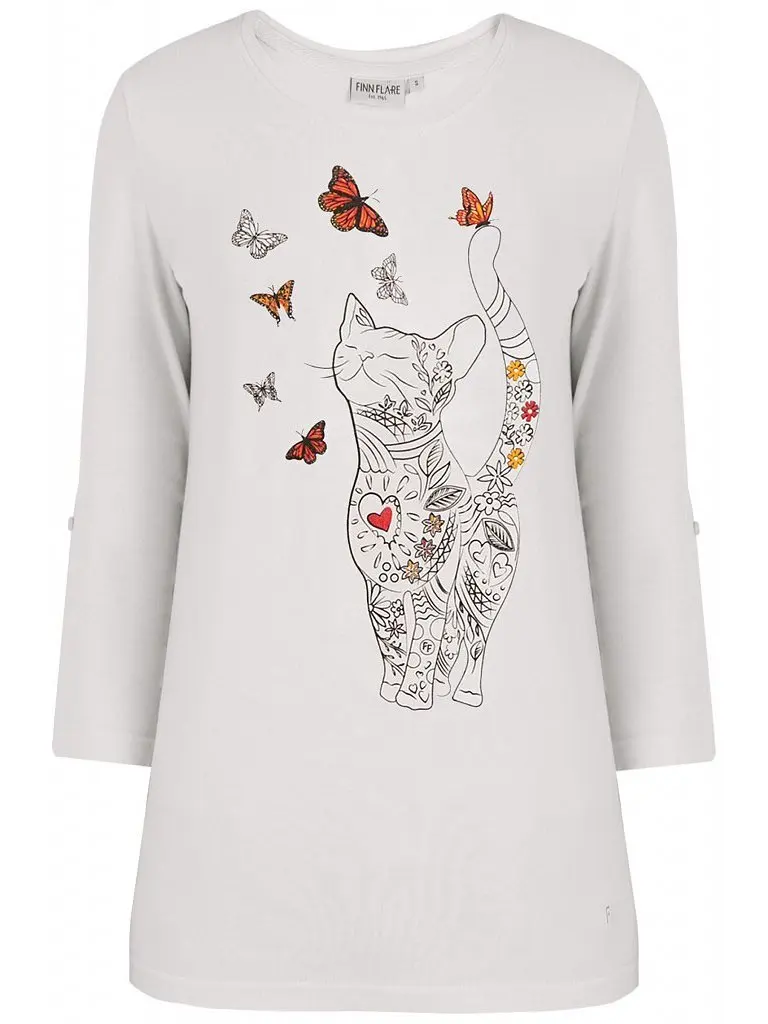 Finn flare T-shirt for women Oversized shirt Denim Cotton t-shirts men Linen |