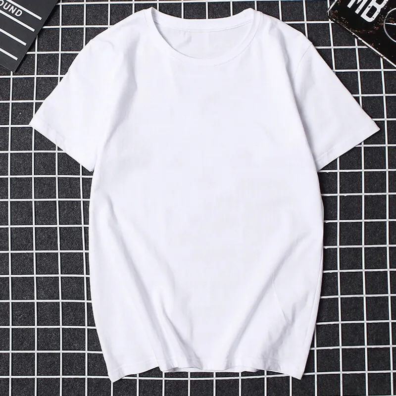 Женская футболка с надписью принтом и круглым вырезом |