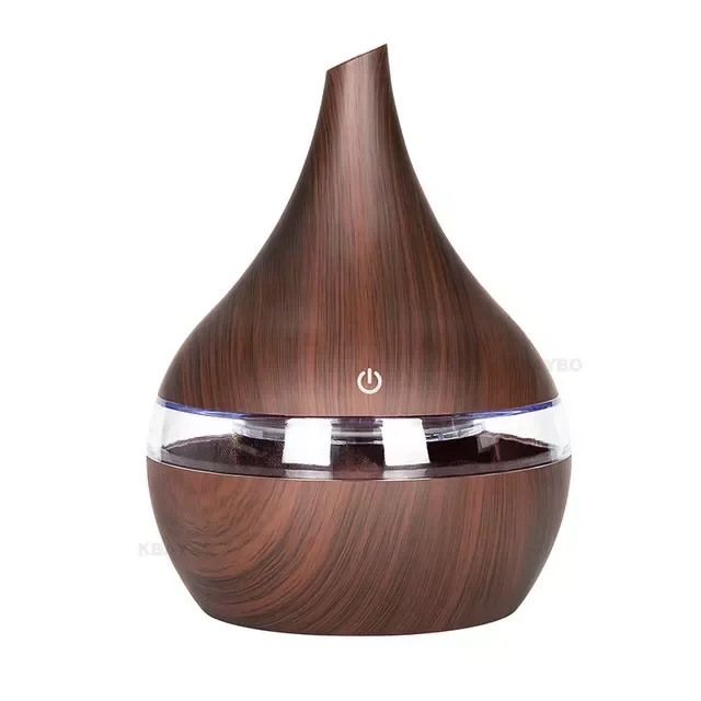 New in Ultrasonic Air Humidifier USB Aroma Diffuser Essential Oil Aromatherapy Wood Cool Mist Maker LED Light For Home home appl