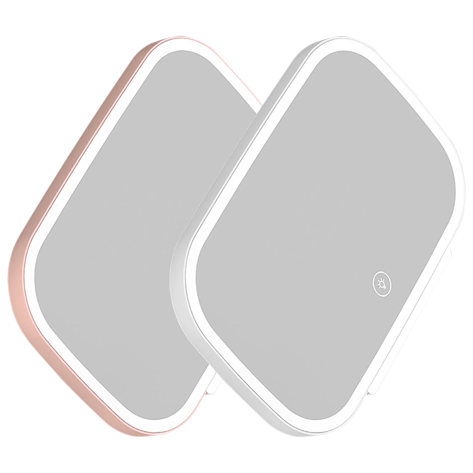 

Car Sun Visor Makeup Mirror Smart Touch Control Design Visor Lighted Vanity Mirror USB Rechargeable Universal Makeup Mirror With