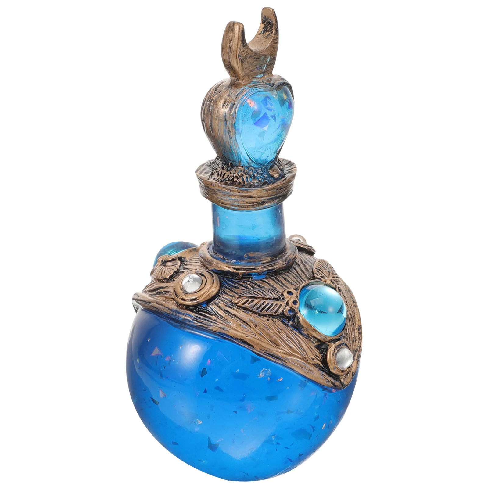 

Mermaid Decor Centerpiece Bottle Resin Figurine Desktop Decoration Living Room Office Tabletop