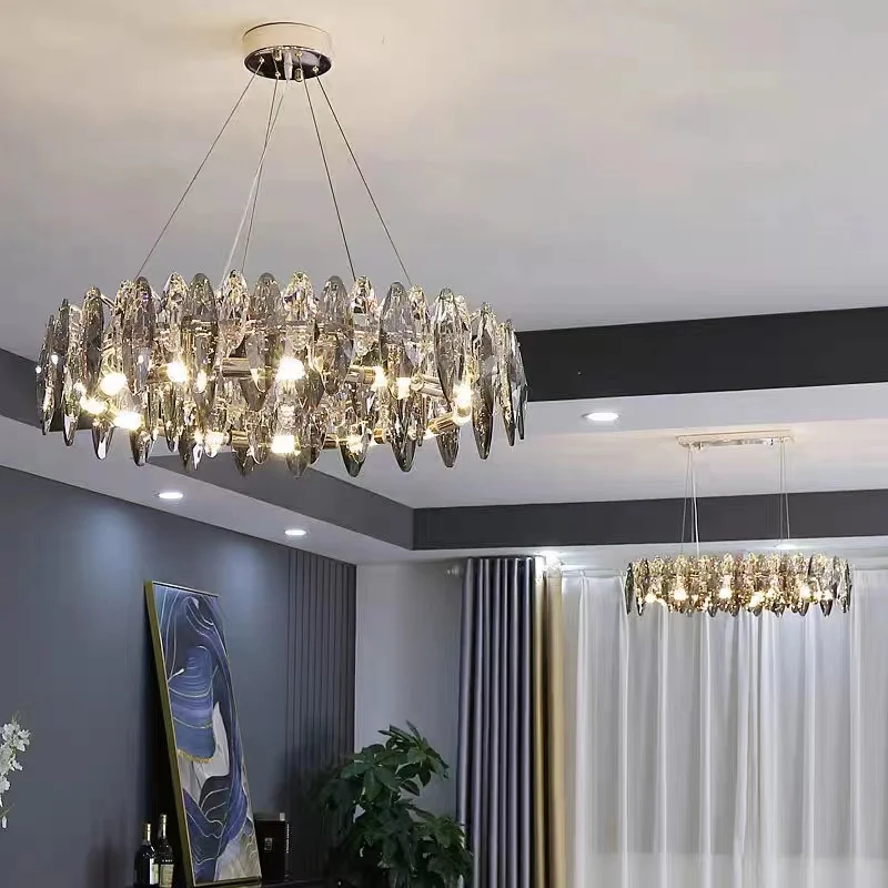 

Pendant Lamp Led Art Chandelier Light Modern Luxury Gold Crystal Living Dining Room Decor Lustre Indoor Bedroom Fixture lamparas