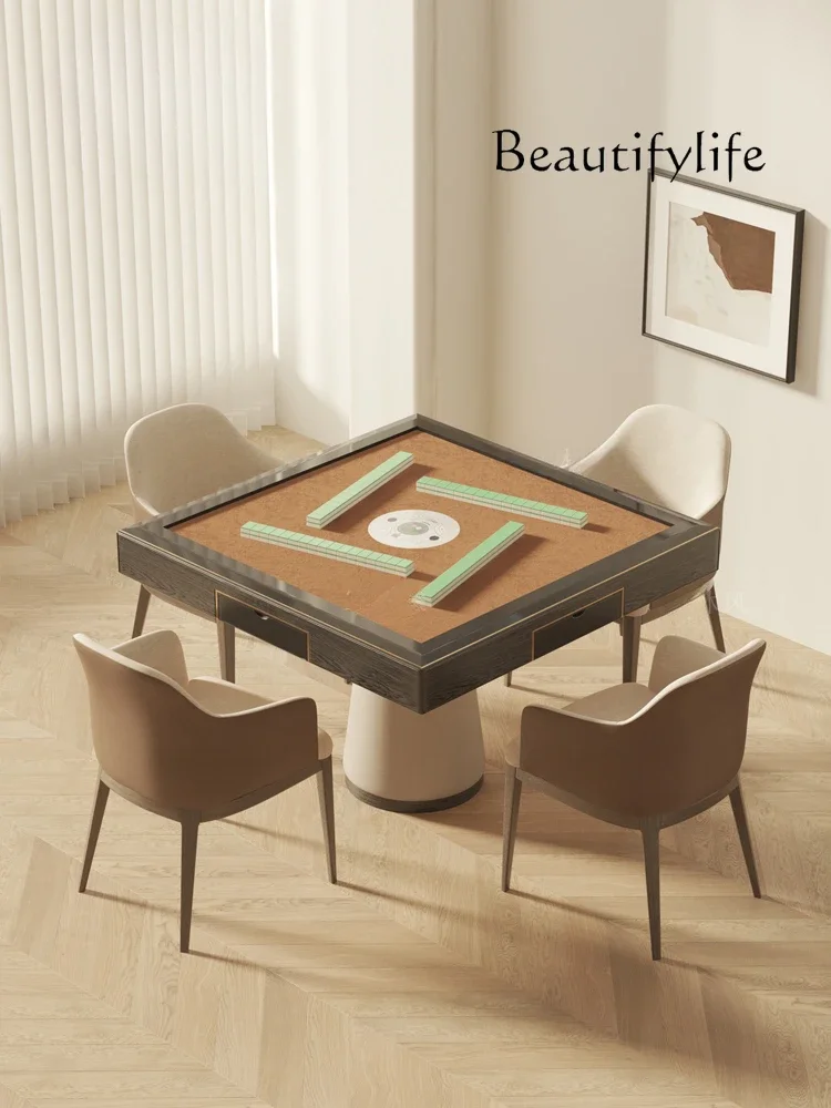 Современный простой стол для Маджонга из массива дерева искусственный роскошный