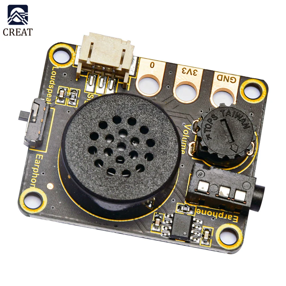 

Плата расширения модуля звукового сигнала для динамика DC2.0V ~ 5,5 V Micro Bit BEC, встроенный чип NS8002, совместимый с Arduino