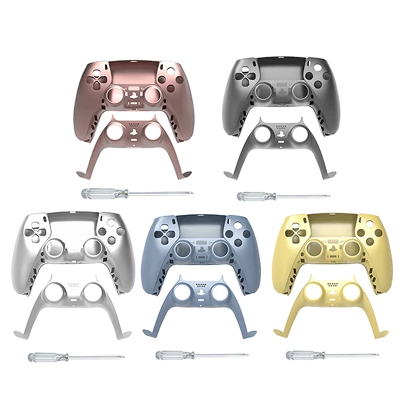 

Сменный Чехол JYS для игрового контроллера, чехол для геймпада, передняя крышка, задняя крышка для Sony PS5, набор ручек, Декоративная полоса