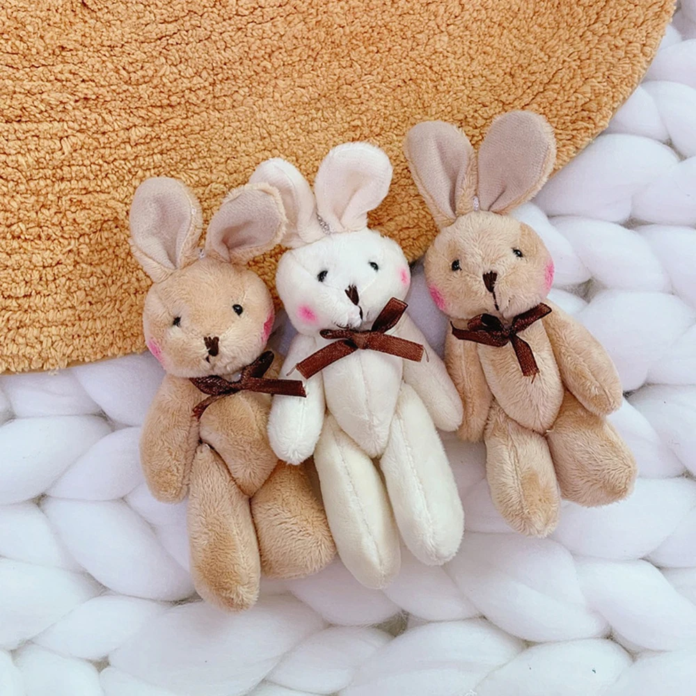 

Adult Cute Rabbit Bear Trinkets Pompom Fashion Jewelry Key Ring Keychain Bag Pendant