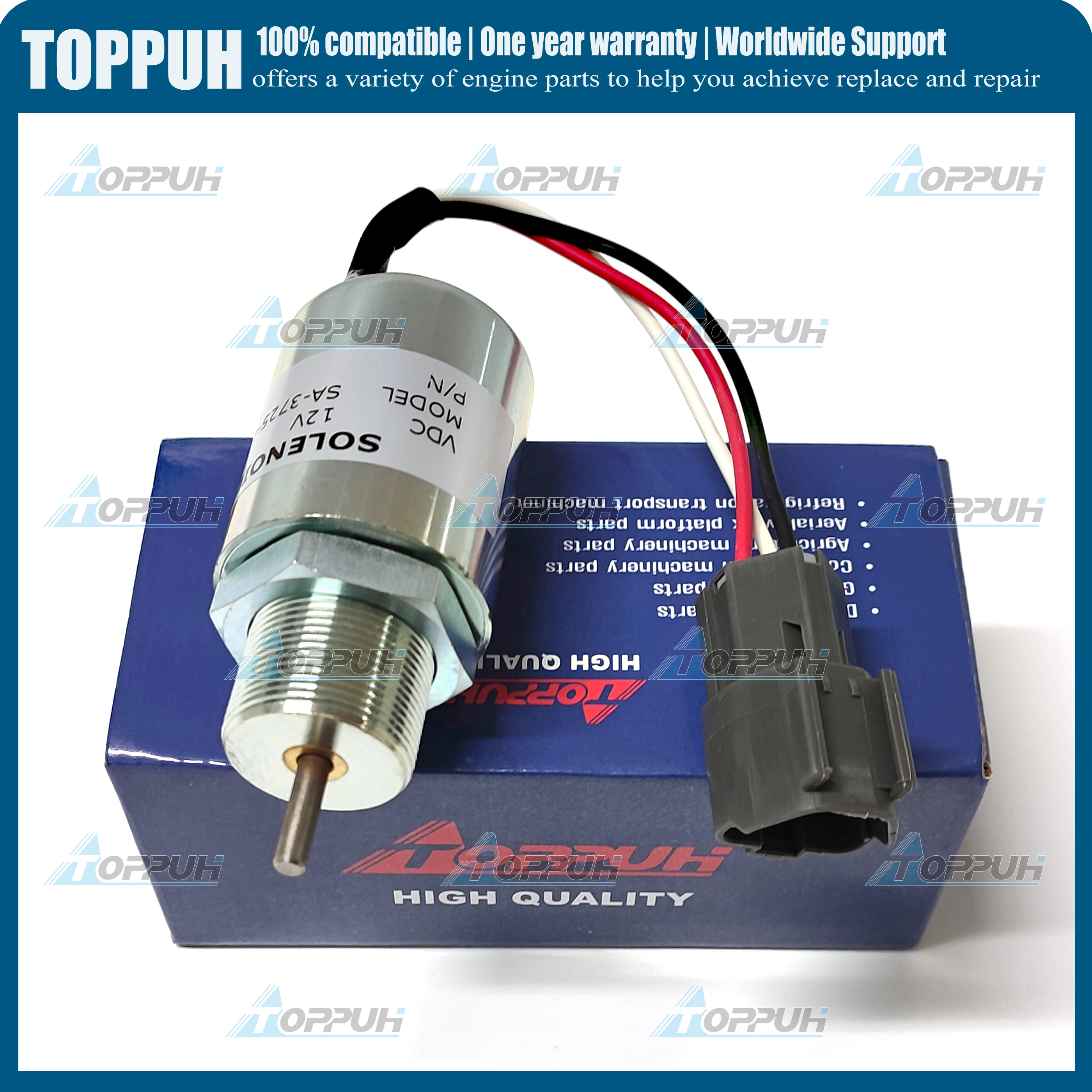 

TOPPUH Fuel Shut Off Solenoid Valve Shutdown SA-3725-12 for Mitsubishi L3E S3L S4L