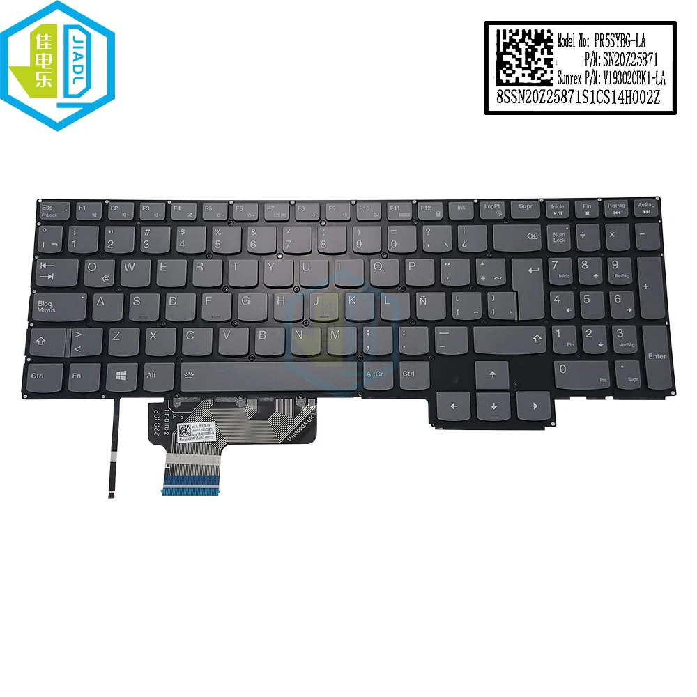 Клавиатура с Латиноамериканской подсветкой для ноутбука Lenovo Legion 7-15 7-15IMH 7-15IMH05 7-15IMHG05 Y750