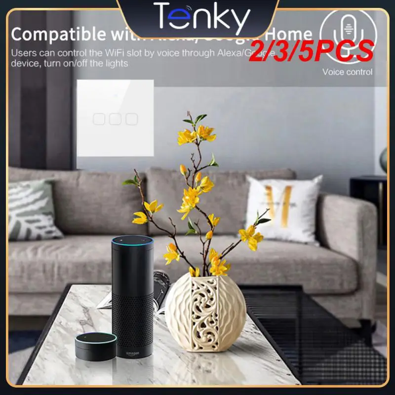 

2/3/5 шт., сенсорные смарт-переключатели с голосовым управлением