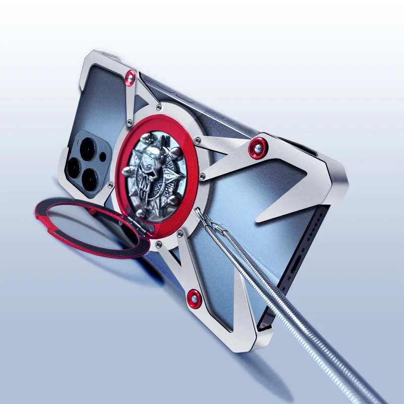 Задняя крышка из алюминиевого сплава для iphone 15 Pro Max Plus защита от падения Magsafe