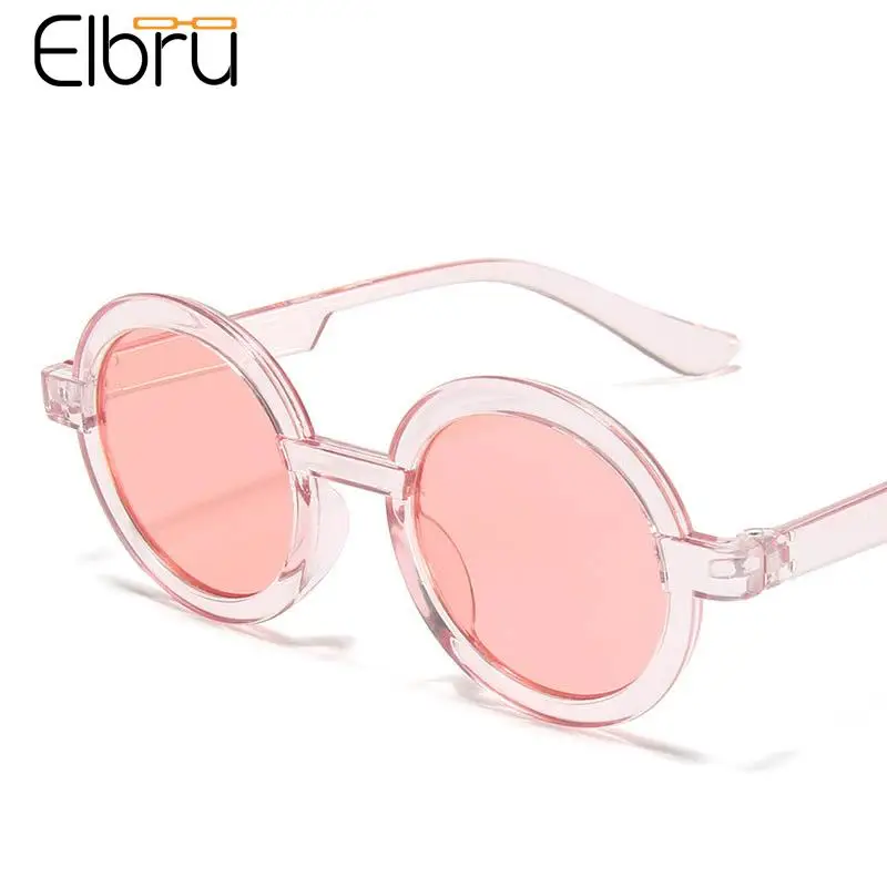 

Elbru Boys Girls Jelly Color Sunglasses Ultralight Children Kid Sun Glasses Baby Fashion Sunshades Round UV400 Spectacles Oculos