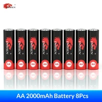 imren 8pcs aa battery 1 2v ni mh aa rechargeable batteries 2000mah 2a aa flashlight battery with aa battery holder