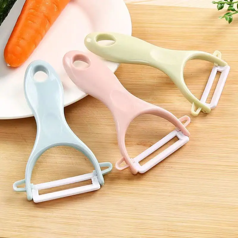 

1 Pcs Ceramic Blade Dual Fruit Vegetable Peeler Cutter Kitchen Gadgets Stainless Steel Potato Carrot Grater Home Cocina