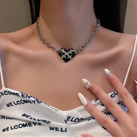 european and american hip hop style metal thorns love necklace female temperament fashion collarbone chain