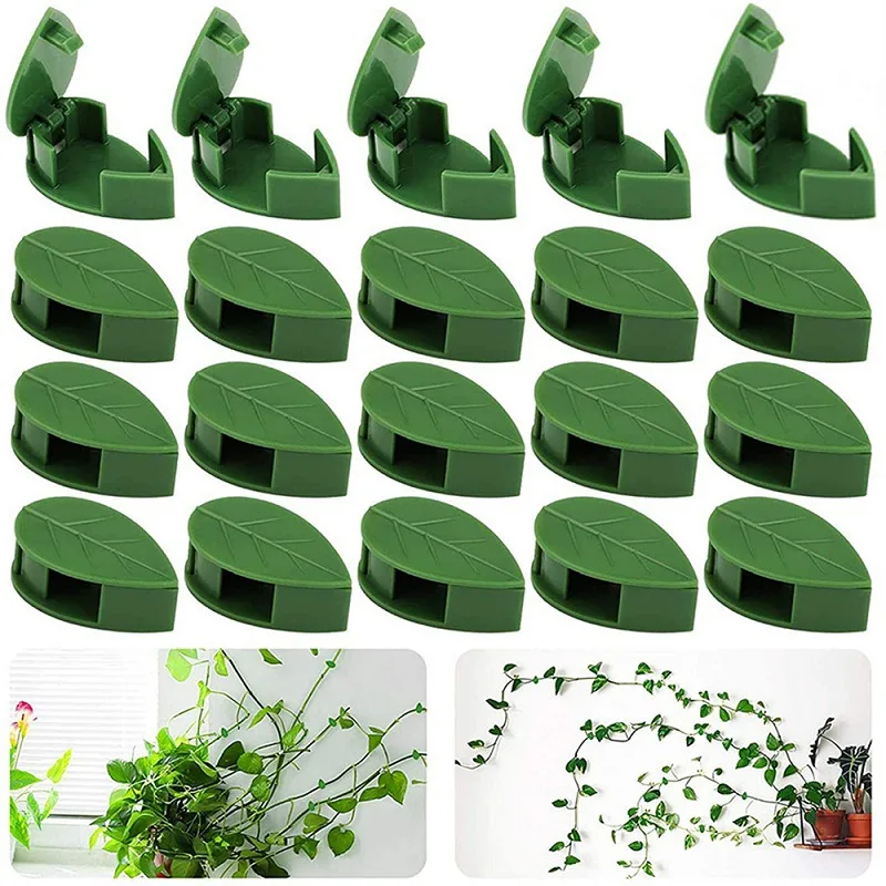 

10Pcs Invisible Plant Climbing Wall Fixture Rattan Vine Bracket Fixed Buckle Leaf Clip Traction Holder Garden опора для растений